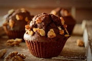 Muffins cu ciocolata si nuca
