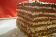 felie tort de ciocolata cu foi dobos