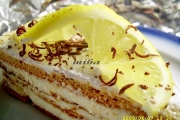 Felie tort cu crema de lamaie